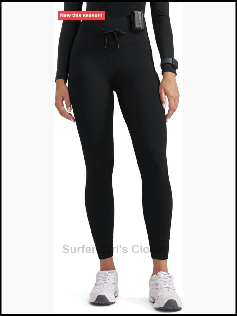 High Waisted Scrub Leggings 25" 4-Way Stretch Pockets Drawstring
